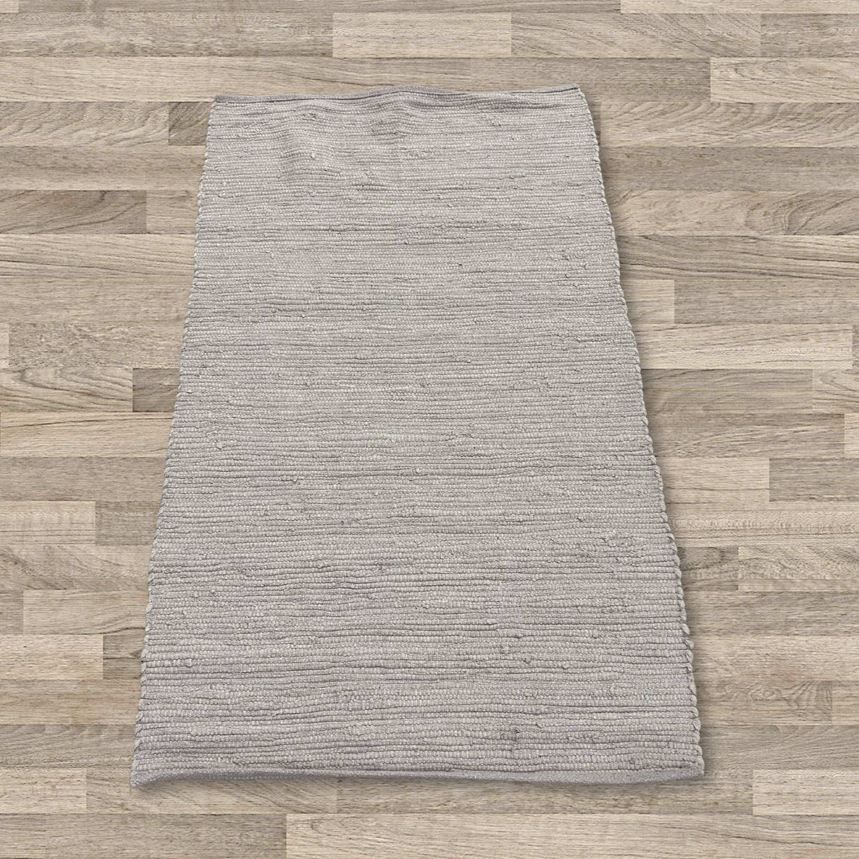 Small Indian Handloom Cotton Rug - Grey AW Dropship UK