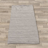Small Indian Handloom Cotton Rug - Grey AW Dropship UK