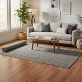 Large Indian Handloom Cotton Rug - Chacoal AW Dropship UK