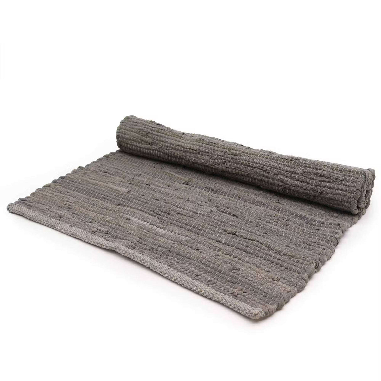 Large Indian Handloom Cotton Rug - Chacoal AW Dropship UK