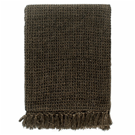 vidaXL Cotton Throw with Fringed Edge for Cozy Decor vidaXL