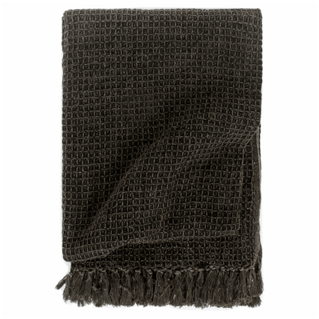 vidaXL Cotton Throw with Fringed Edge for Cozy Decor vidaXL