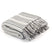 vidaXL Cotton Throw Herringbone 125x150 cm Grey grey and white 160 x 210 cm vidaXL