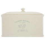 Country Kitchen Cream Bread Crock with Lid for Keeping Bread Fresh and Accessible