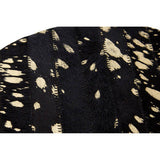 Orsina Cowhide Tray featuring a unique black and gold pattern for elegant decor.