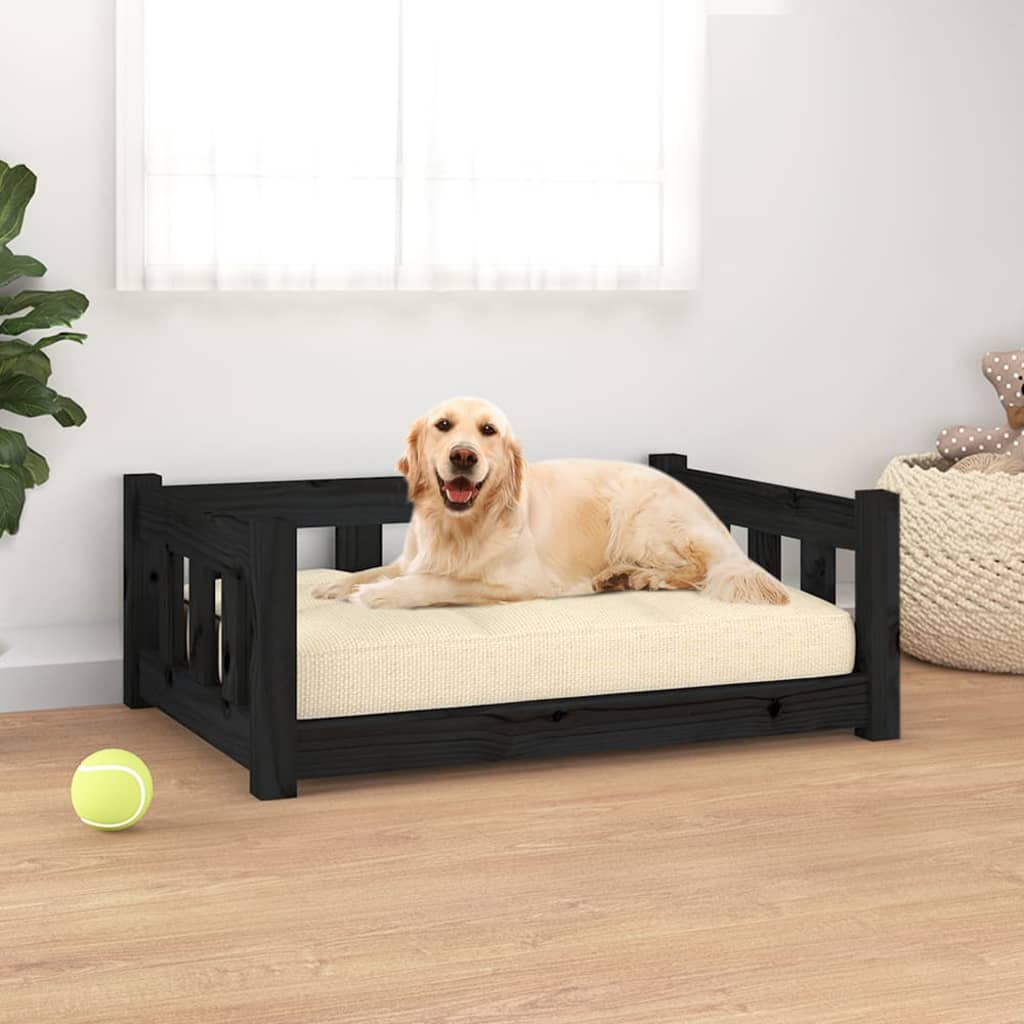 vidaXL Dog Bed 55.5x45.5x28 cm Solid Wood Pine vidaXL