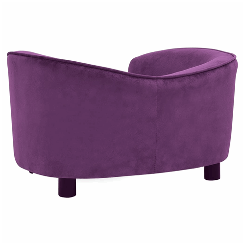 vidaXL Dog Sofa Burgundy 69x49x40 cm Plush vidaXL