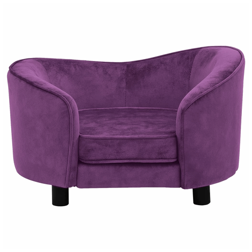 vidaXL Dog Sofa Burgundy 69x49x40 cm Plush vidaXL