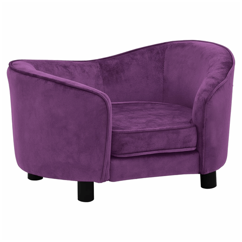vidaXL Dog Sofa Burgundy 69x49x40 cm Plush vidaXL