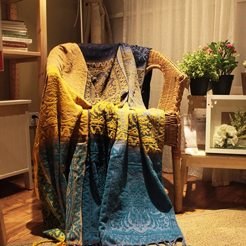 Chenille Blanket - Soft Texture & Exquisite Patterns for Versatile Use N/A