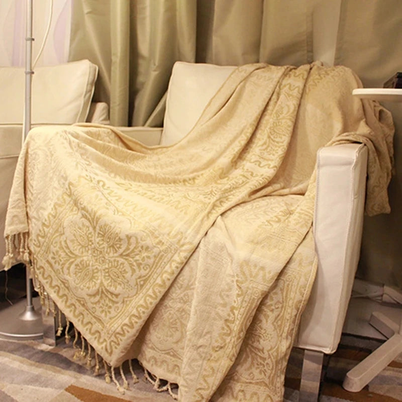 Chenille Blanket - Soft Texture & Exquisite Patterns for Versatile Use N/A