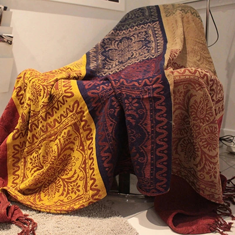Chenille Blanket - Soft Texture & Exquisite Patterns for Versatile Use N/A