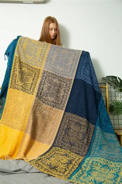 Chenille Blanket - Soft Texture & Exquisite Patterns for Versatile Use N/A
