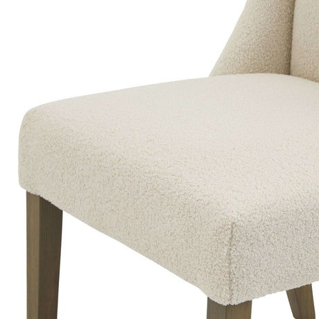 Shades 4 Seasons Boucle Upholstered Dining Chair - Cream Shades 4 Seasons