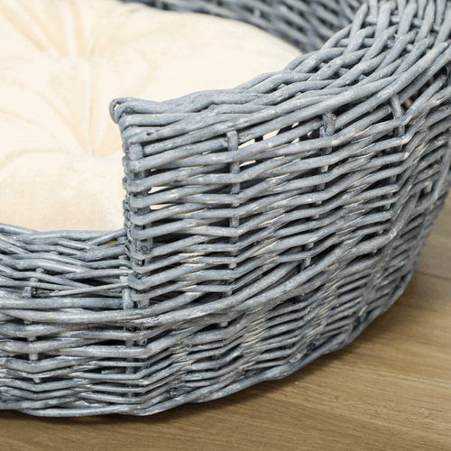 Elevated Dog Basket Sofa Bed Wicker Willow Rattan Cushion Pawhut Unbranded
