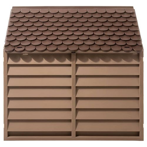vidaXL Dog House Brown 86x84x82 cm Polypropylene vidaXL