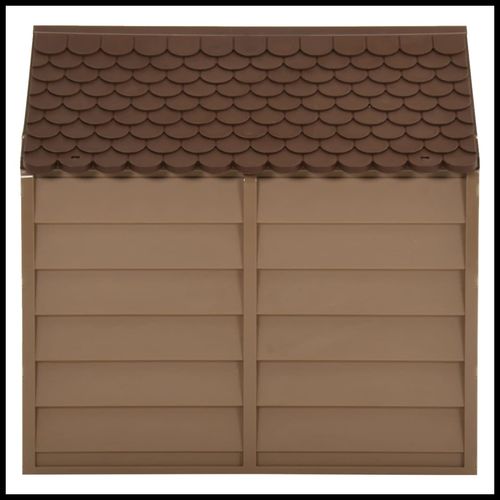vidaXL Dog House Brown 86x84x82 cm Polypropylene vidaXL