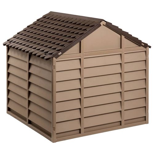vidaXL Dog House Brown 86x84x82 cm Polypropylene vidaXL