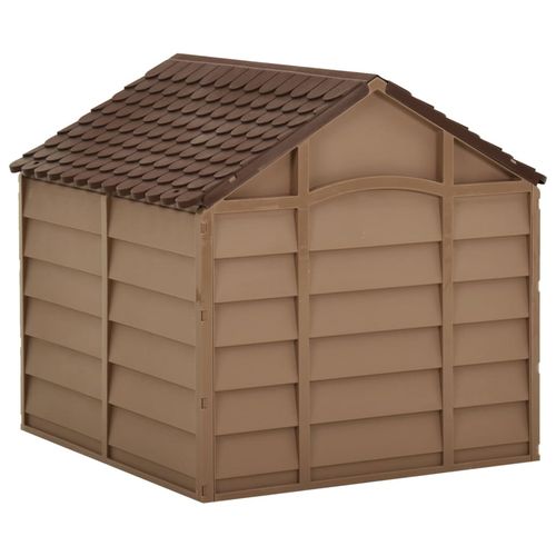 vidaXL Dog House Brown 86x84x82 cm Polypropylene vidaXL