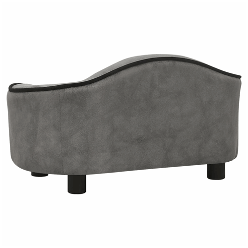 vidaXL Dog Sofa Grey 67x47x36 cm Plush vidaXL