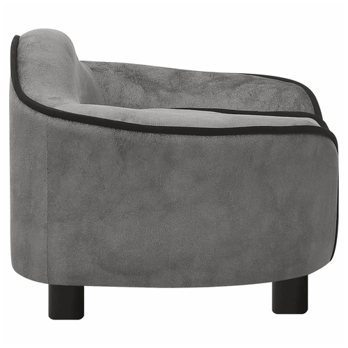 vidaXL Dog Sofa Grey 67x47x36 cm Plush vidaXL
