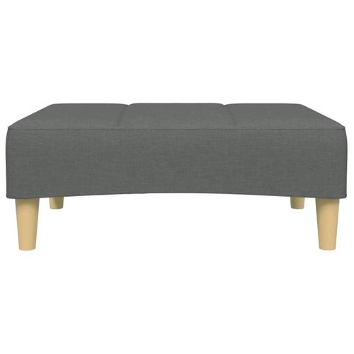 vidaXL Fabric Footstool Dark Grey 77x55x31 cm vidaXL