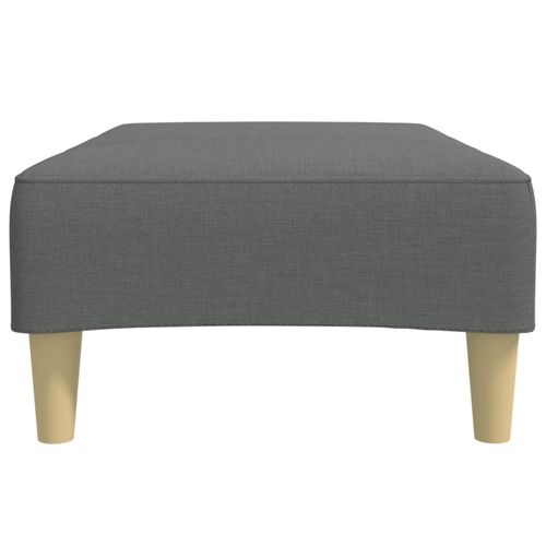 vidaXL Fabric Footstool Dark Grey 77x55x31 cm vidaXL