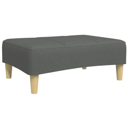 vidaXL Fabric Footstool Dark Grey 77x55x31 cm vidaXL