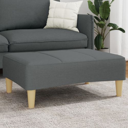 vidaXL Fabric Footstool Dark Grey 77x55x31 cm vidaXL