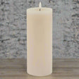 Luxe Collection Melt Effect 3.5x9 Taupe LED Wax Candle WAX Shades 4 Seasons