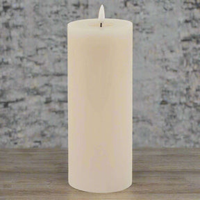 Luxe Collection Melt Effect 3.5x9 Taupe LED Wax Candle WAX Shades 4 Seasons