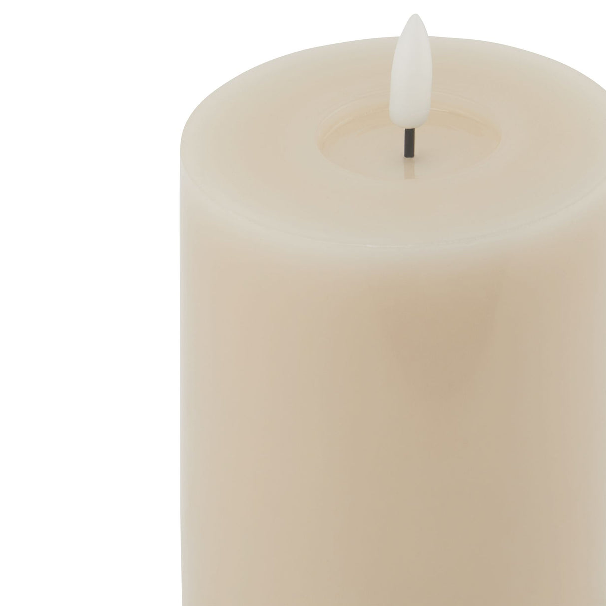 Luxe Collection Melt Effect 3.5x9 Taupe LED Wax Candle Shades 4 Seasons
