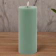 Luxe Collection Melt Effect 3.5x9 Sage LED Wax Candle SAGE WAX Shades 4 Seasons