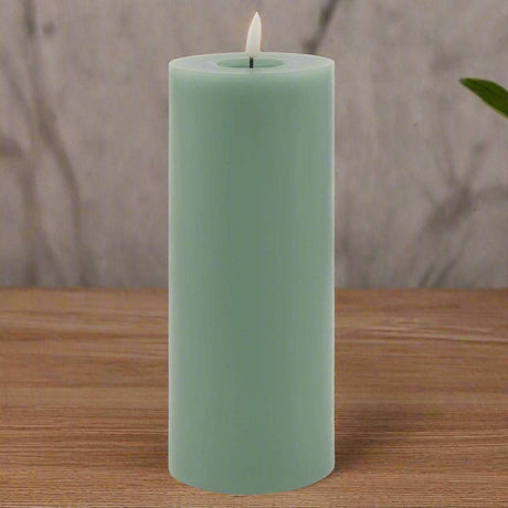 Luxe Collection Melt Effect 3.5x9 Sage LED Wax Candle SAGE WAX Shades 4 Seasons