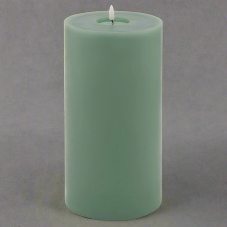 Luxe Collection Melt Effect 6x12 Sage LED Wax Candle SAGE WAX Shades 4 Seasons