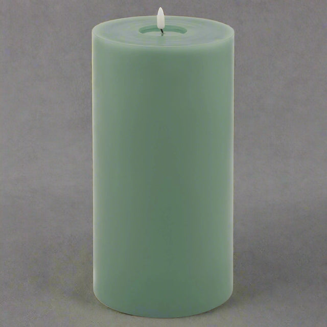 Luxe Collection Melt Effect 6x12 Sage LED Wax Candle SAGE WAX Shades 4 Seasons