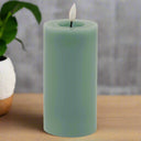 Luxe Collection Melt Effect 3x6 Sage LED Wax Candle SAGE WAX Shades 4 Seasons