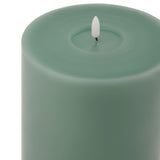 Luxe Collection Melt Effect 6x12 Sage LED Wax Candle Shades 4 Seasons