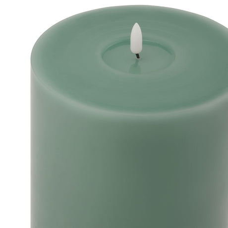 Luxe Collection Melt Effect 6x12 Sage LED Wax Candle Shades 4 Seasons