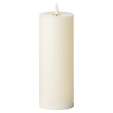 Luxe Collection Natural Glow 3 x 8 LED Cream Candle IVORY PLASTIC Shades 4 Seasons