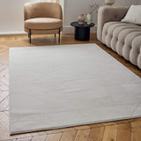 Stylish cream rug with geometric patterns, perfect for modern living spaces and enhancing decor