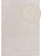 Stylish cream rug featuring a textured geometric pattern ideal for modern home decor