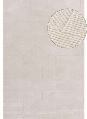 Stylish cream rug featuring a textured geometric pattern ideal for modern home decor