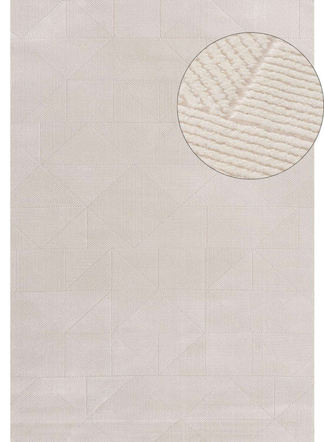 Stylish cream rug featuring a textured geometric pattern ideal for modern home decor