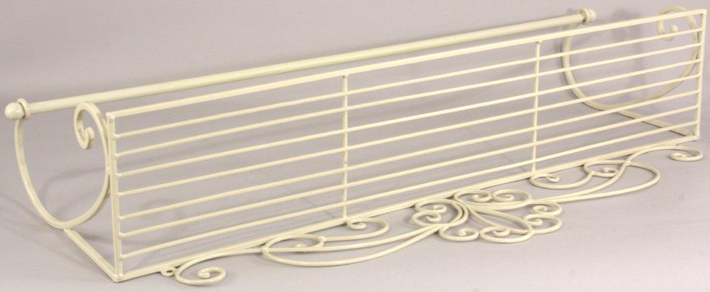 Cream Scroll Towel Rail And Shelf Geko Products