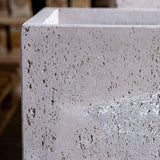 Stylish Cube Planter in textured concrete finish, perfect for indoor and outdoor plants