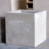 Jobu Home Cube Planter in a minimalist concrete design for modern indoor plants