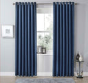 Dark navy OLIVIA ROCCO Blackout Curtains for complete light blockage and privacy