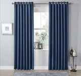 Dark navy OLIVIA ROCCO Blackout Curtains for complete light blockage and privacy