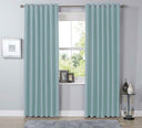 OLIVIA ROCCO Soft Blue Blackout Curtains for Light Blocking and Privacy in Home Decor